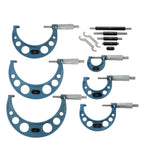 Set of 6 Outside Micrometers for Precision Measurement 0-6"