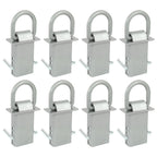 Set of 8 Heavy Duty Trailer Stake Pocket D Rings for Standard 2"x4"