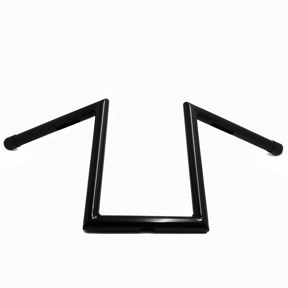 Black Z Bar 8 Inch Rise Handlebars for Harley Softail Sportster (1986–2023)