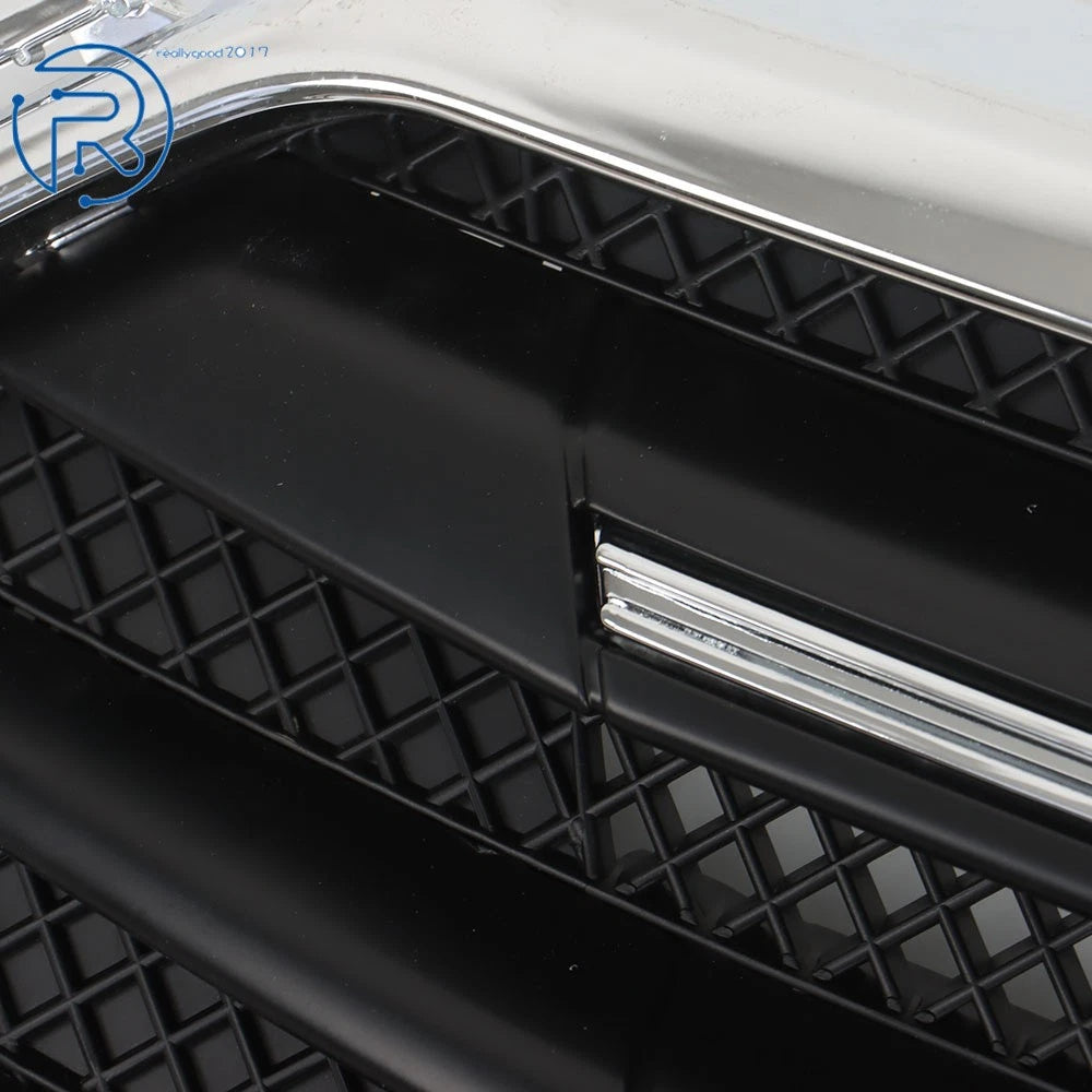 Matte Black Grille Assembly with Chrome Trim for Ford Taurus (2013-2019)