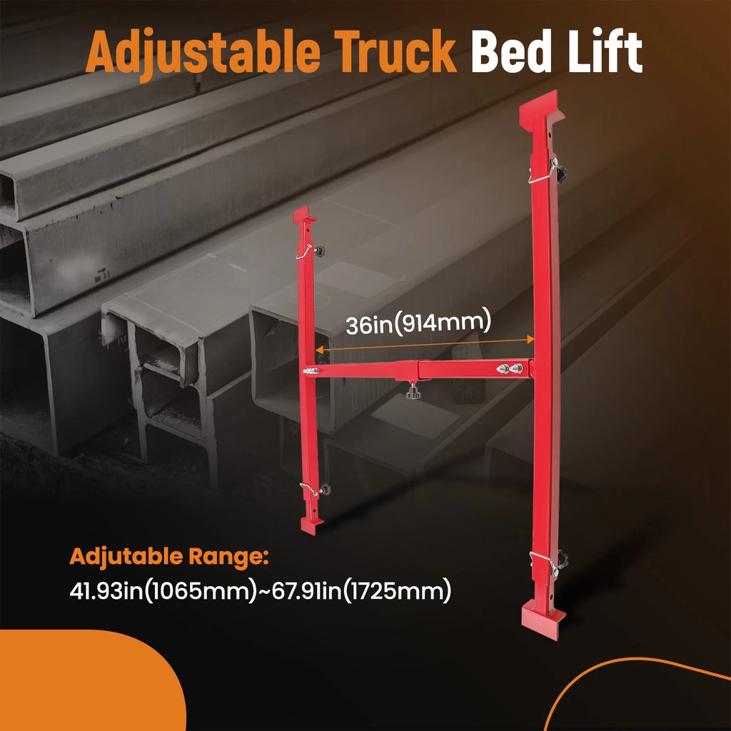 Heavy Duty Steel Truck Box Lift Kit Set for Pickups (800LB)