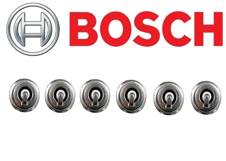 Set of 6 Bosch 9607 Iridium Spark Plugs for Audi BMW (Pre-Gapped)