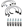 Denso Wire Set & 6 Iridium Spark Plugs for Ford Mazda 3.0L (2000–2005)