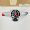 Right Side Metal Red Star Wing Tank Badge Emblem for Harley Fatboy (2010–2017)