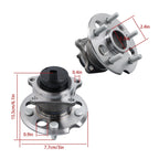 2X Rear Wheel Hub Bearing for Toyota Sienna (2004–2010) FWD 5 Lugs
