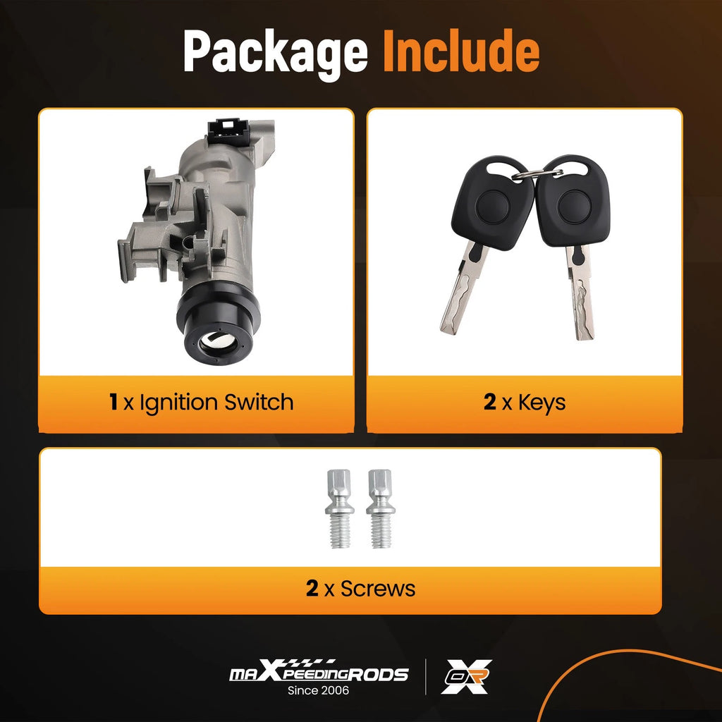 Ignition Switch with Lock Key for Volkswagen Rabbit Golf (2004-2009)