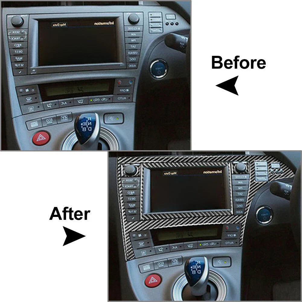 3 x RHD Central Console GPS Navigation Frame Trim for Toyota Prius (2012-2015)