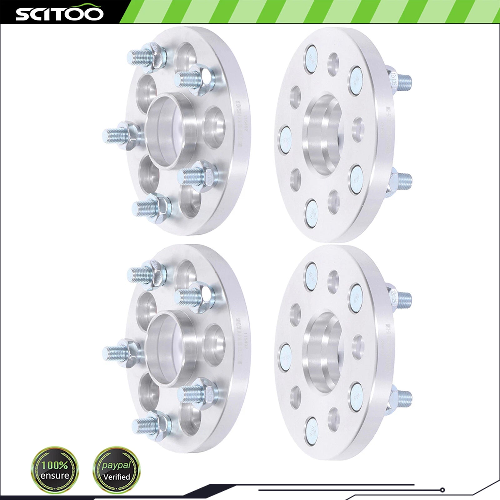 4X 15mm Wheel Adapters 5x100 to 5x114.3 for Subaru BRZ, Impreza, Forester (2013–2021)