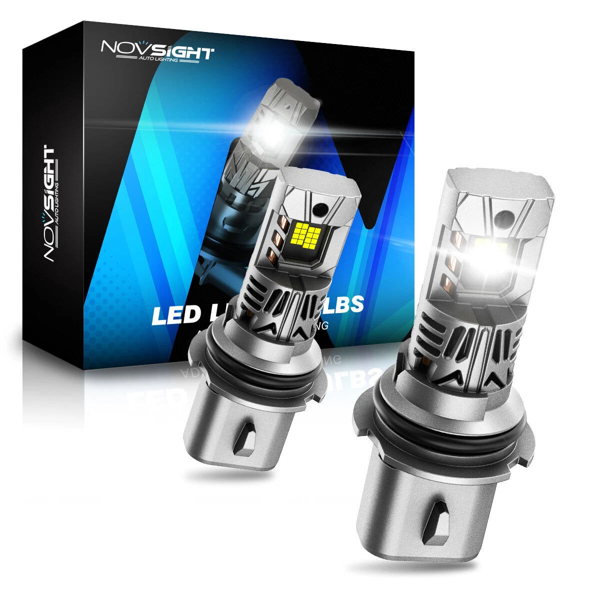 2X NOVSIGHT 9007 HB5 LED Headlight Bulbs 6500K 90W 20000LM for