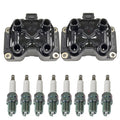 Set of 2 Ignition Coils & 8 NGK G-Power Spark Plugs for Audi A8 Quattro (2004–2009)
