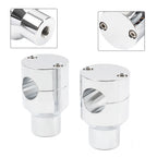 7/8" 22mm Handlebar Riser Clamp Mount Kit Chrome for Harley Honda