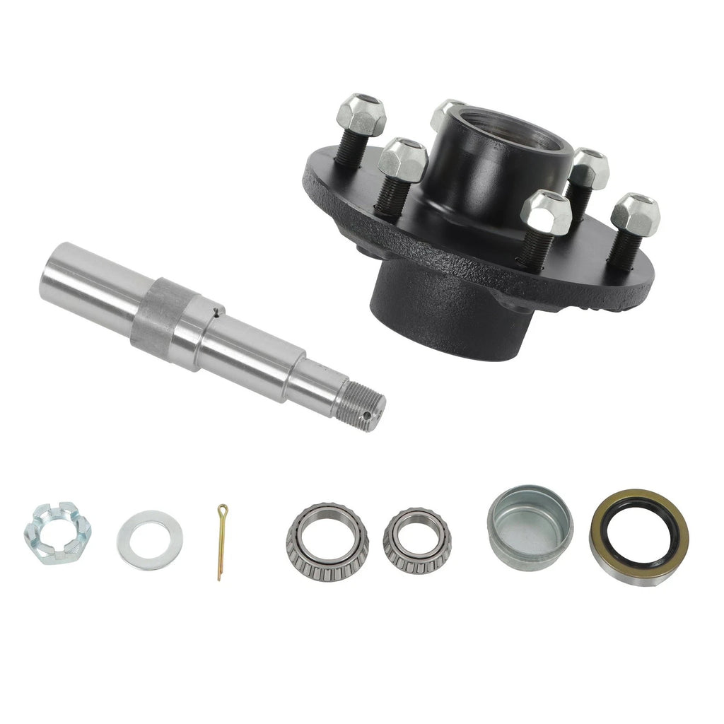 Set of 6 Trailer Hub Kits for 8.75" Round Spindle (Fits Various Models)
