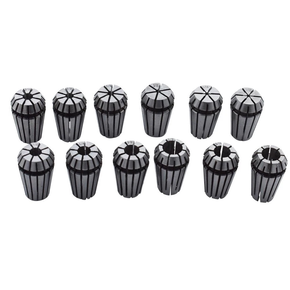 Set of 12 Spring Collets for CNC Milling Lathe Tool Engraving