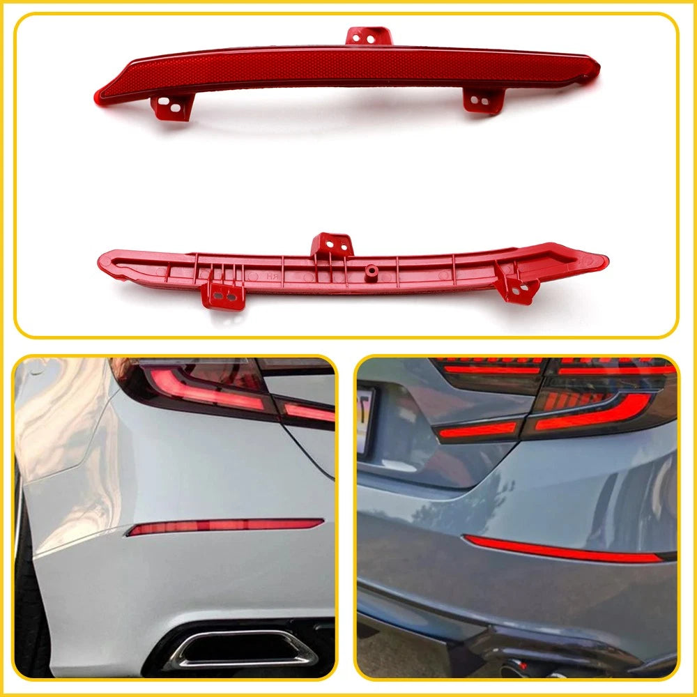 Pair of Rear Bumper Reflector Lights for Honda Accord (2018â2021)