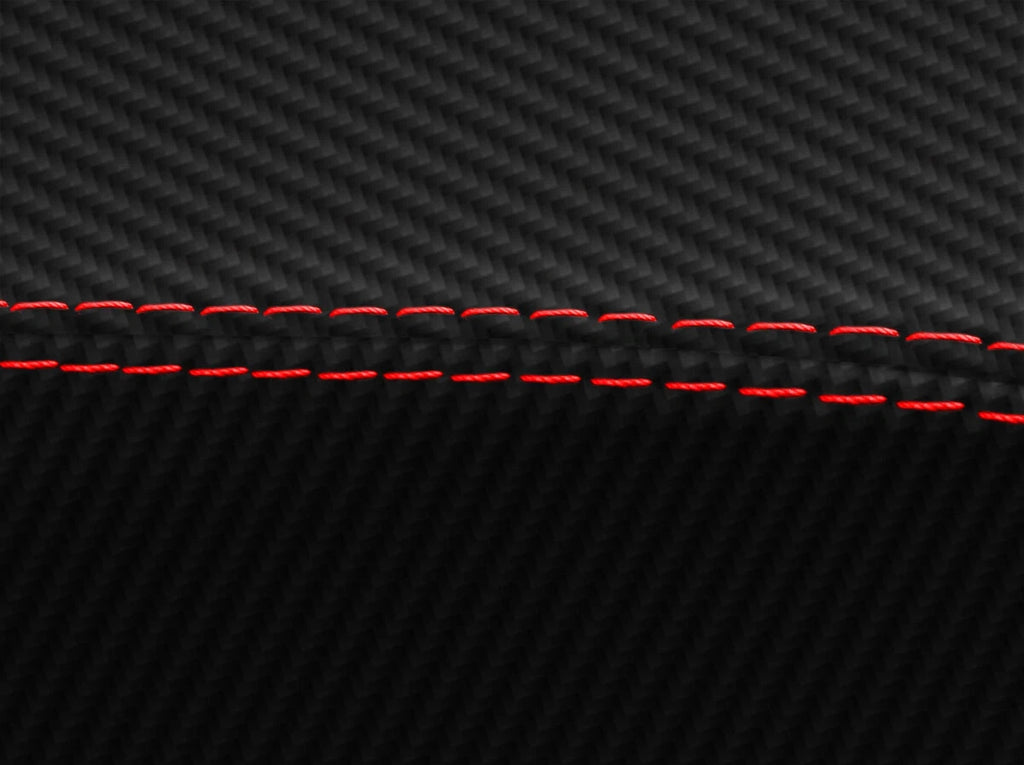 Sunvisors PVC Carbon Cover for BMW E36 E46 (1992–2004) Red Stitch