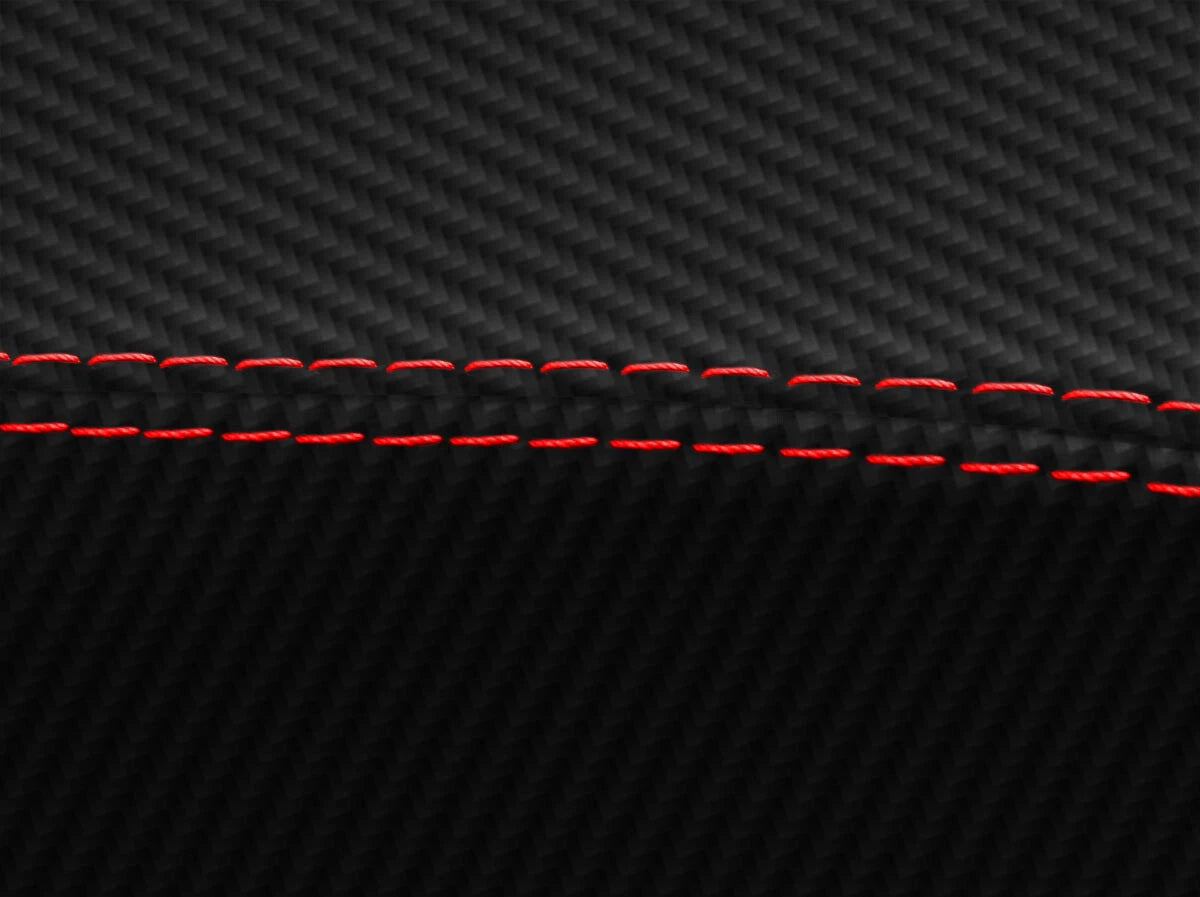 Sunvisors PVC Carbon Cover for BMW E36 E46 (1992–2004) Red Stitch