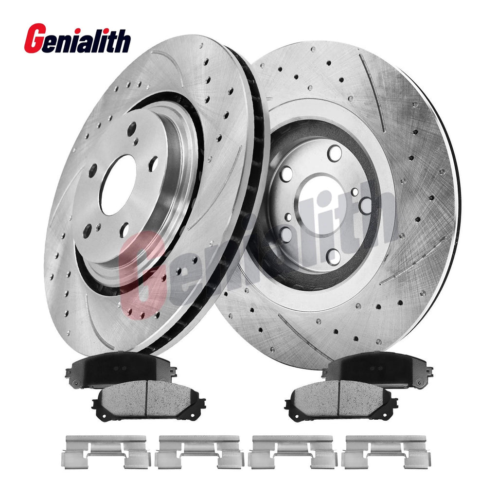 Front Solid Brake Rotors & Ceramic Pads for Jeep Commander (2006–2010) 53026 D1080