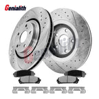 Front Solid Brake Rotors & Ceramic Pads for Jeep Commander (2006–2010) 53026 D1080