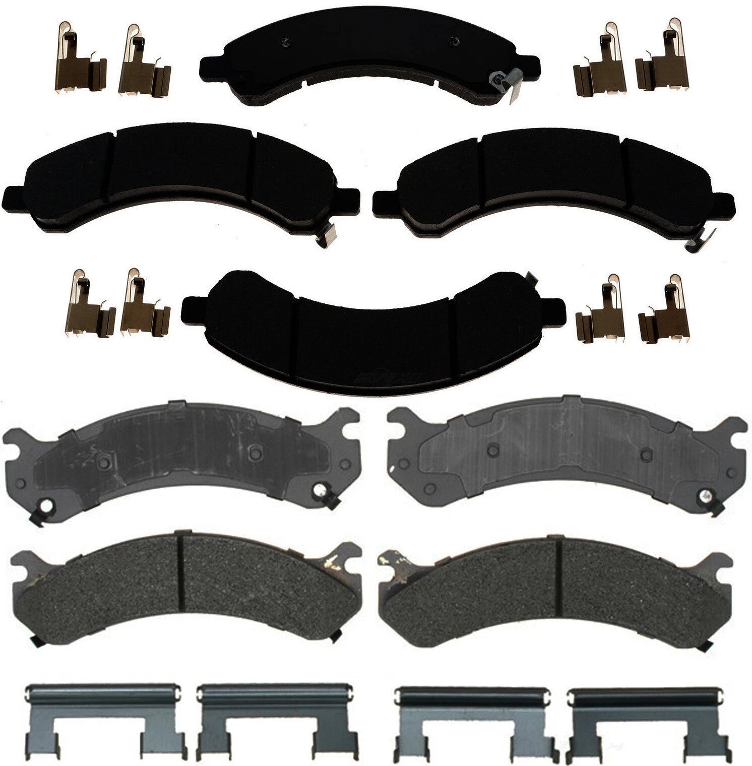 Set of 4 Semi-Metallic Brake Pads for Chevrolet Express/Savana 3500 (2003–2023)