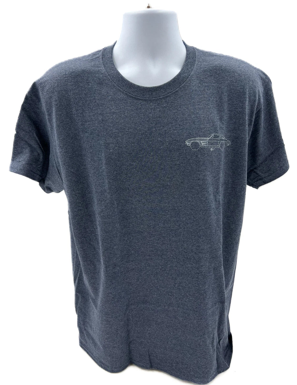 Heather Blue T-Shirt Corvette Blueprint for Chevy Corvette C7 (2014–2019)