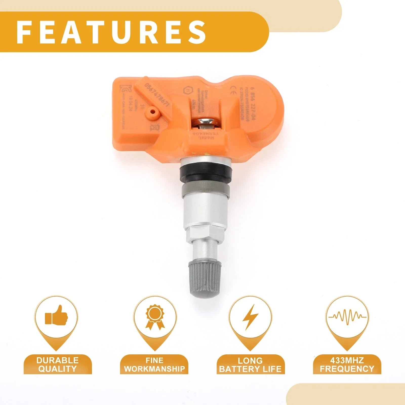 Tire Pressure Sensor for BMW M3 (2009 - 2013) TPMS 433MHz 1 Pc