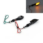 Universal Motorcycle LED Turn Signals - Black Skeleton Hand Indicators
