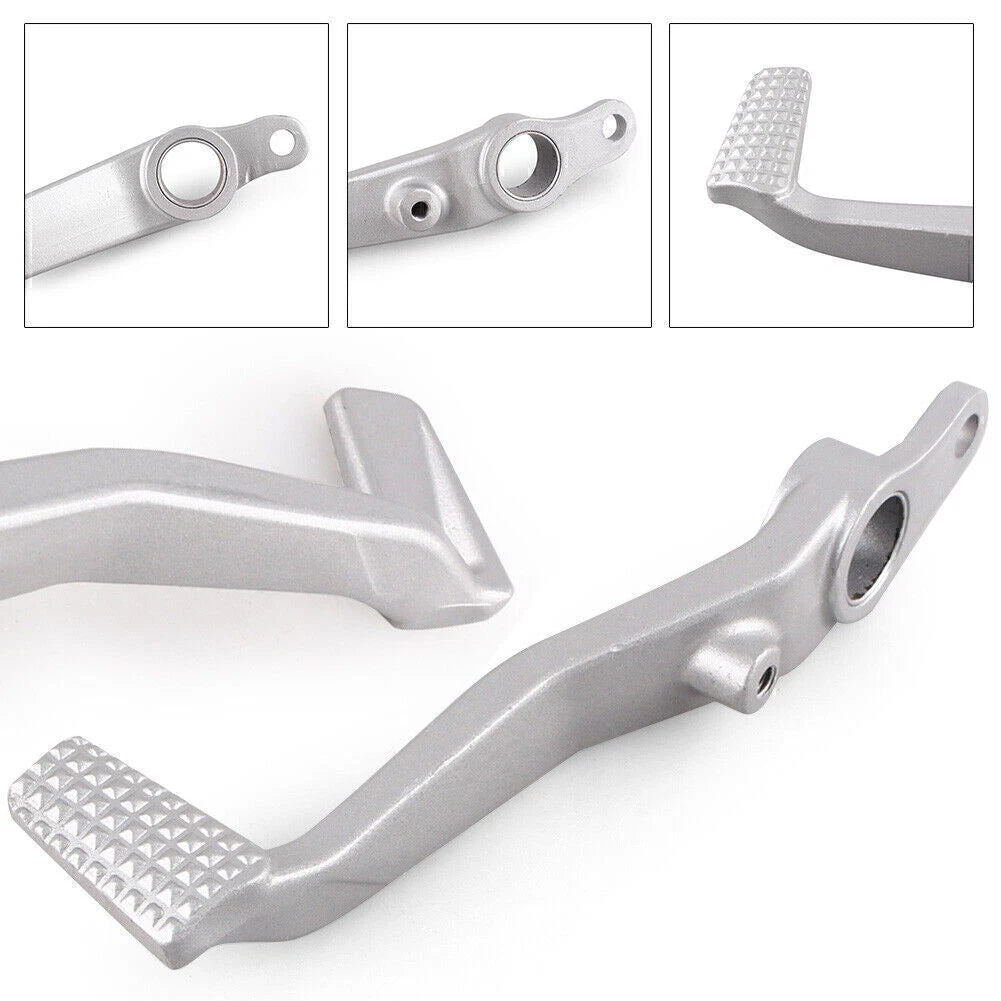 Silver Rear Brake Pedal for Kawasaki ZX9R (1998–2003) & ZX6R (2003–2004)