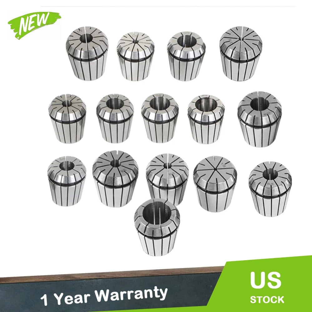 17Pcs Spring Collet Chuck Set for Milling and Drilling Applications