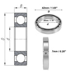 Deep Groove Ball Bearing 30x42x7mm for Scooter Skateboard 