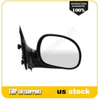 Passenger Side Power Black Manual Fold Mirror for Ford F150 (1997–2004)