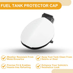 Fuel Tank Door Cap for Volkswagen CC (2006–2012) - Fuel Filler Flap Cover White