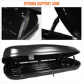 Cargo Roof Top Mounted Storage Box with Lock & Brackets for Universal Fit (78"L x 31"W x 15"H)