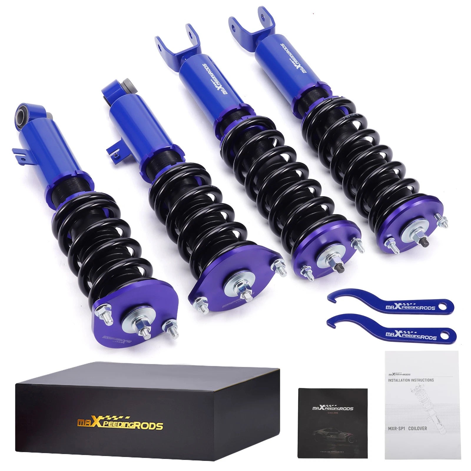 Set of 4 Adjustable Height Coilovers for Nissan 300ZX Z32 (1990–1996)