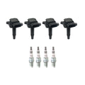 Set of 4 Ignition Coils & NGK Iridium Spark Plugs for Audi A4, VW Golf, Jetta (1996–2005)