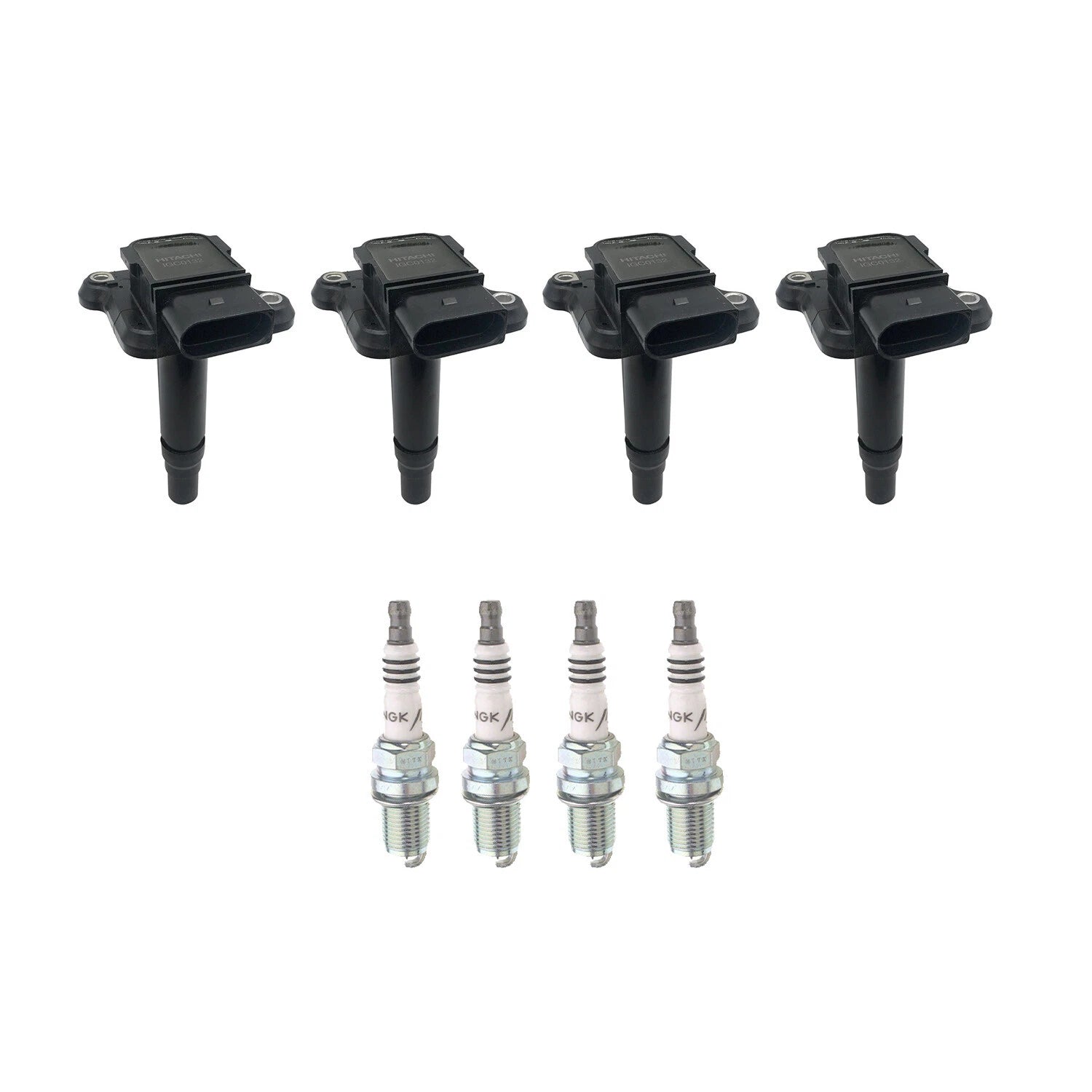 Set of 4 Ignition Coils & NGK Iridium Spark Plugs for Audi A4, VW Golf, Jetta (1996–2005)