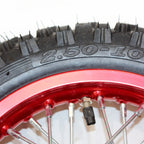 2.50-10 Front Wheel Rim Knobby Tire for PIT PRO Trail Dirt Bike (10")