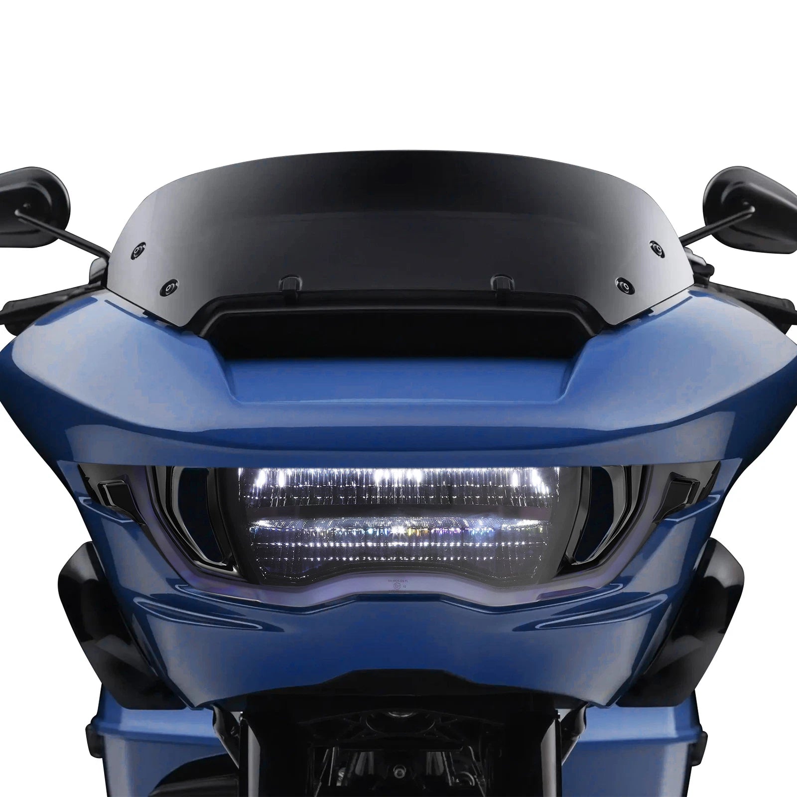 Front LED Headlight Assembly Black Lens for Harley CVO Road Glide (2023–2025)