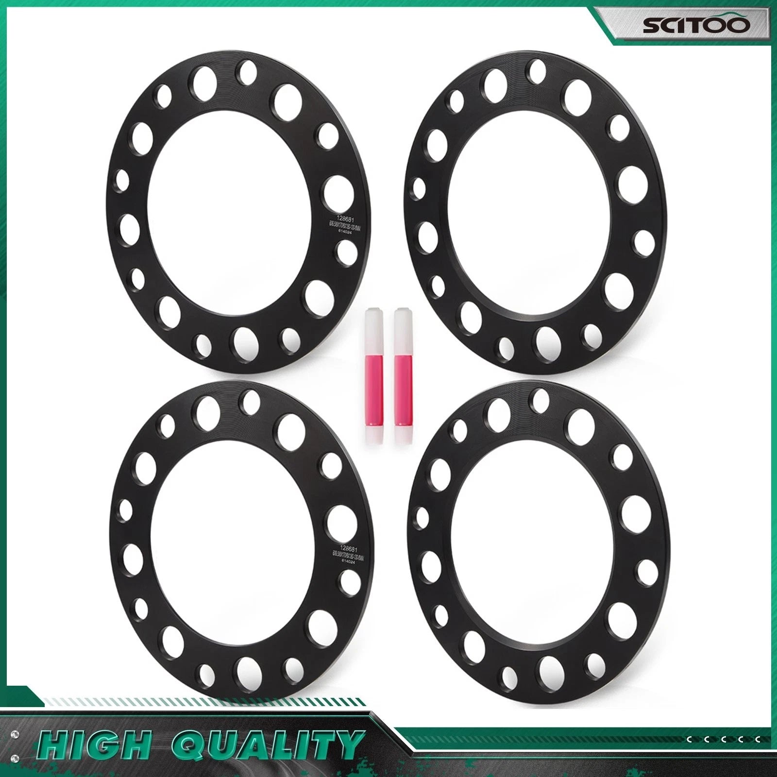 Set of 4 Wheel Spacers 8x6.5 8x170 8x180 6mm for Dodge Ram 2500 3500 (1994–2010)