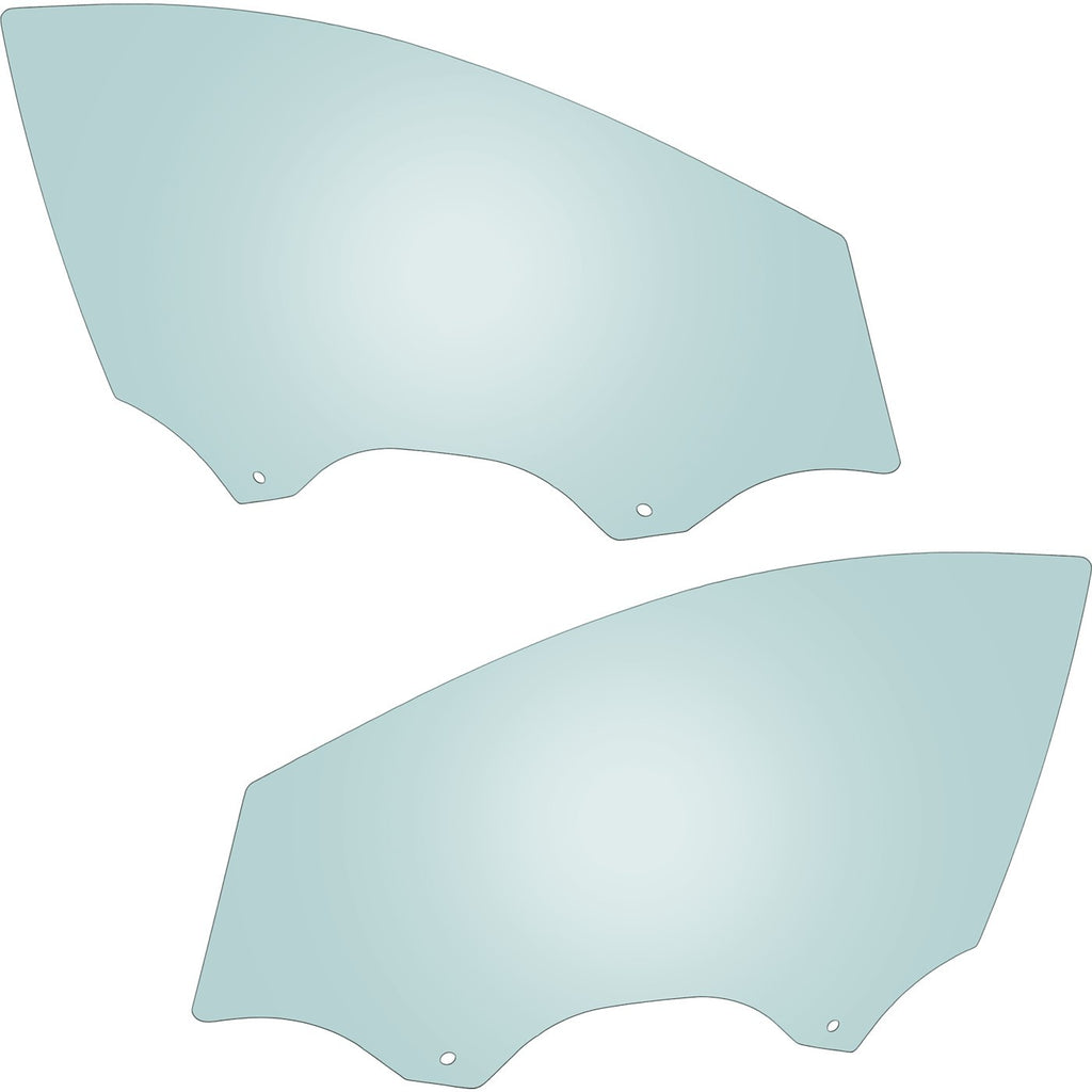 Set of 2 Door Glasses for Chevy (Front Driver & Passenger Side)