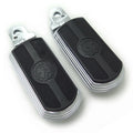 Skull Rubber Footpeg Set for Triumph Legend (1999–2001) Chrome