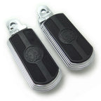 Skull Rubber Footpeg Set for Triumph Legend (1999–2001) Chrome