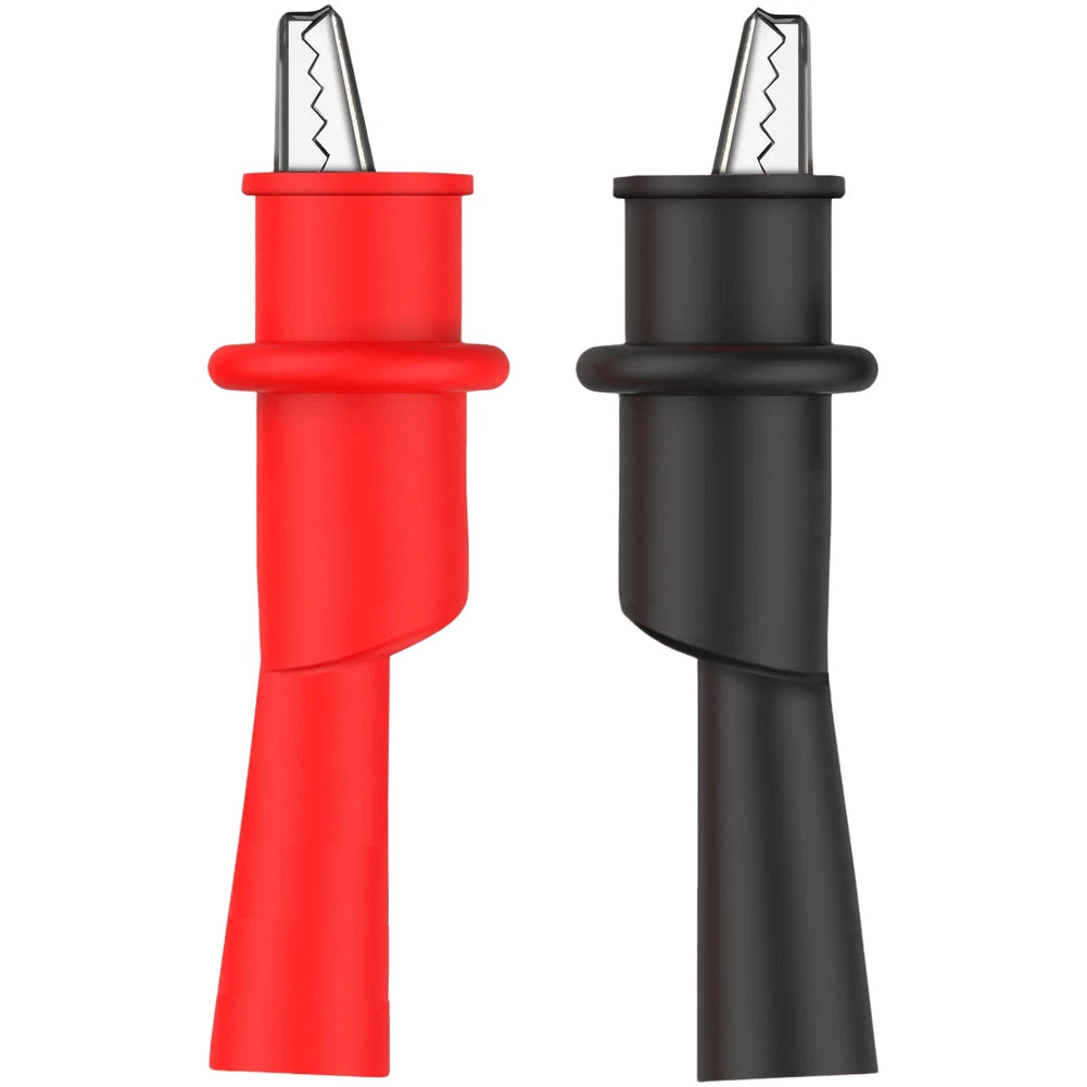 T1101 Test Clip for Multimeter (12.6 Inch) - Silicone Insulated Probe Clips