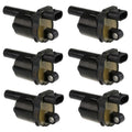 Set of 6 NGK Ignition Coils for Chevrolet Silverado 1500 GMC 4.3L V6 (2014–2019)