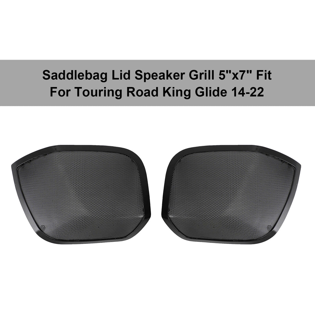 5" x 7" Saddlebag Lid Speaker Grill for Road King Touring Glide (2014–2022) T9