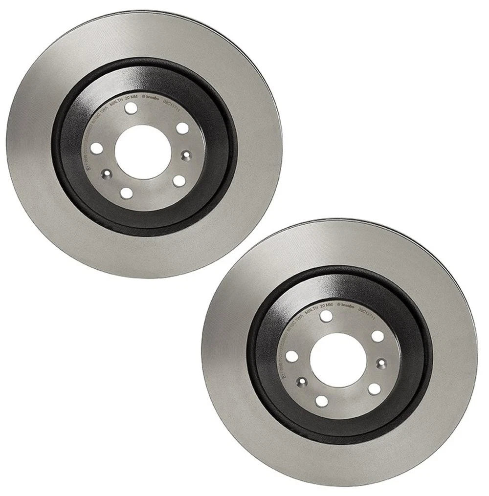 2X Brembo Rear Coated 335mm Brake Disc Rotors for Audi A8 Quattro S8 (1997–2003)