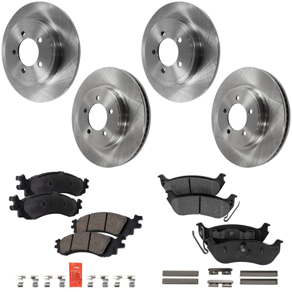 Brake Disc Rotors and Pads Kit for Ford Explorer Mountaineer
