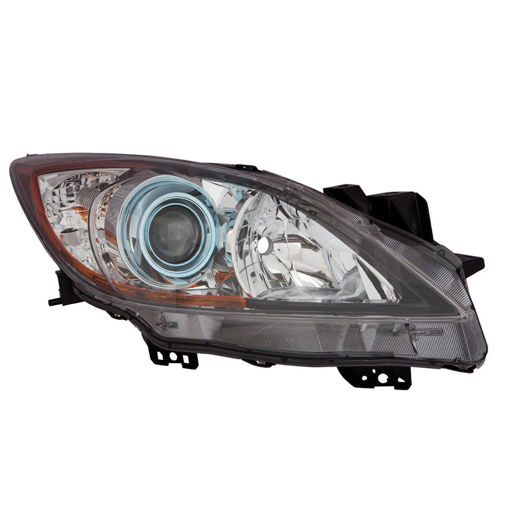 Passenger Side Halogen Headlight Lens Housing for Mazda 3 (2012–2013)