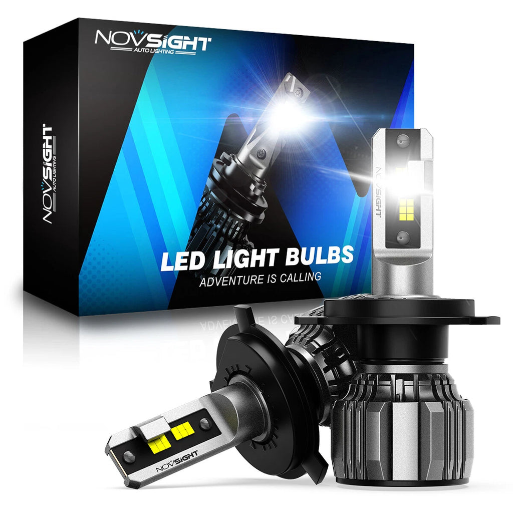 2X H4 9003 LED Headlight Bulbs for NOVSIGHT (13000LM)