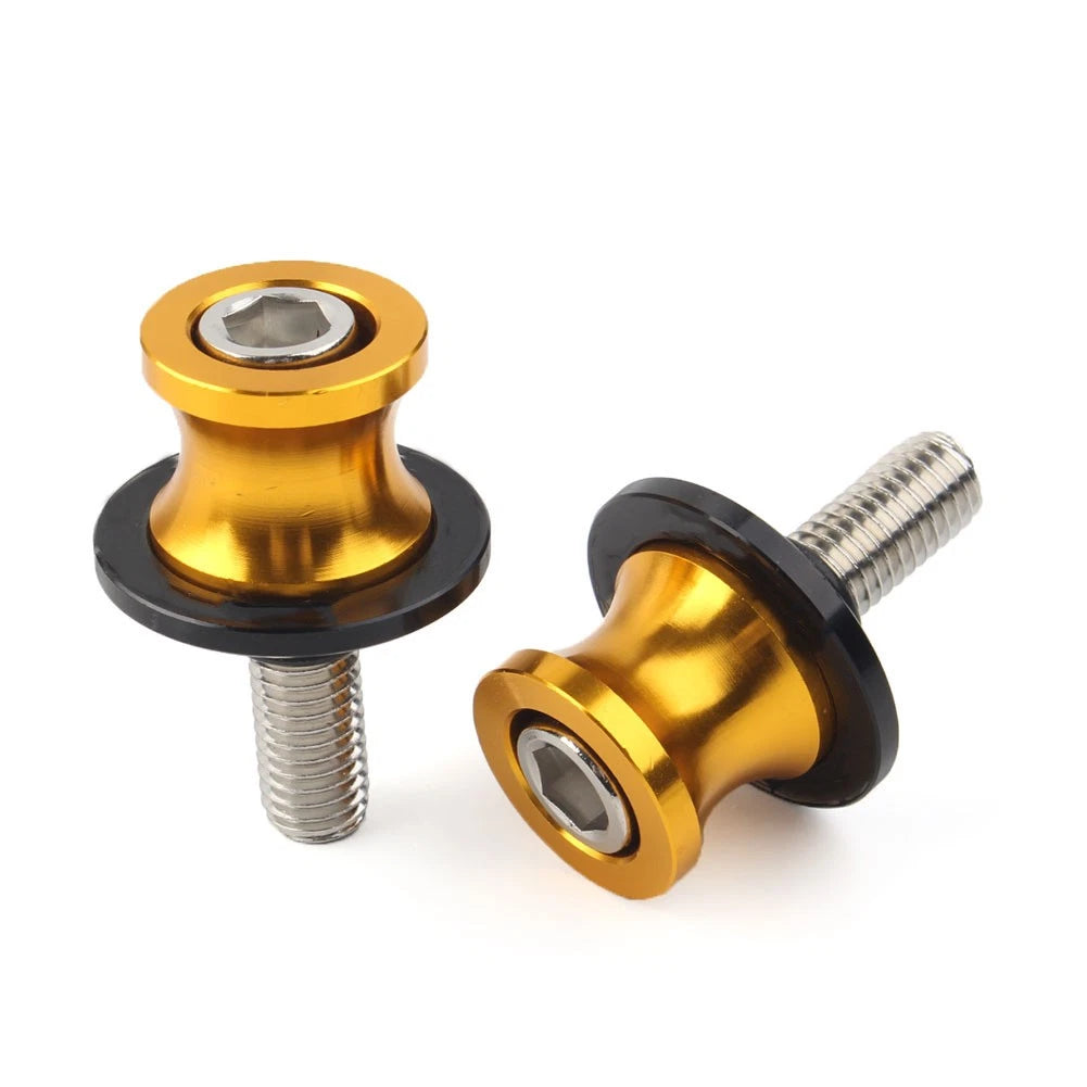 Swingarm Slider Stand Screws 10MM for Kawasaki ZX6R (1998–2011) Gold CNC