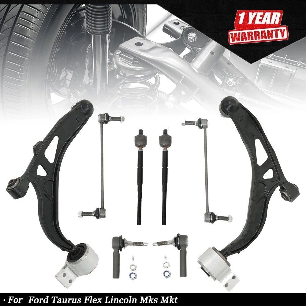 Set of 4 Front Lower Control Arms for Ford Taurus Flex (2008–2019)